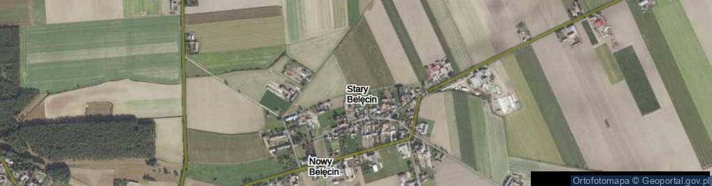 Zdjęcie satelitarne Stary Belęcin ul.